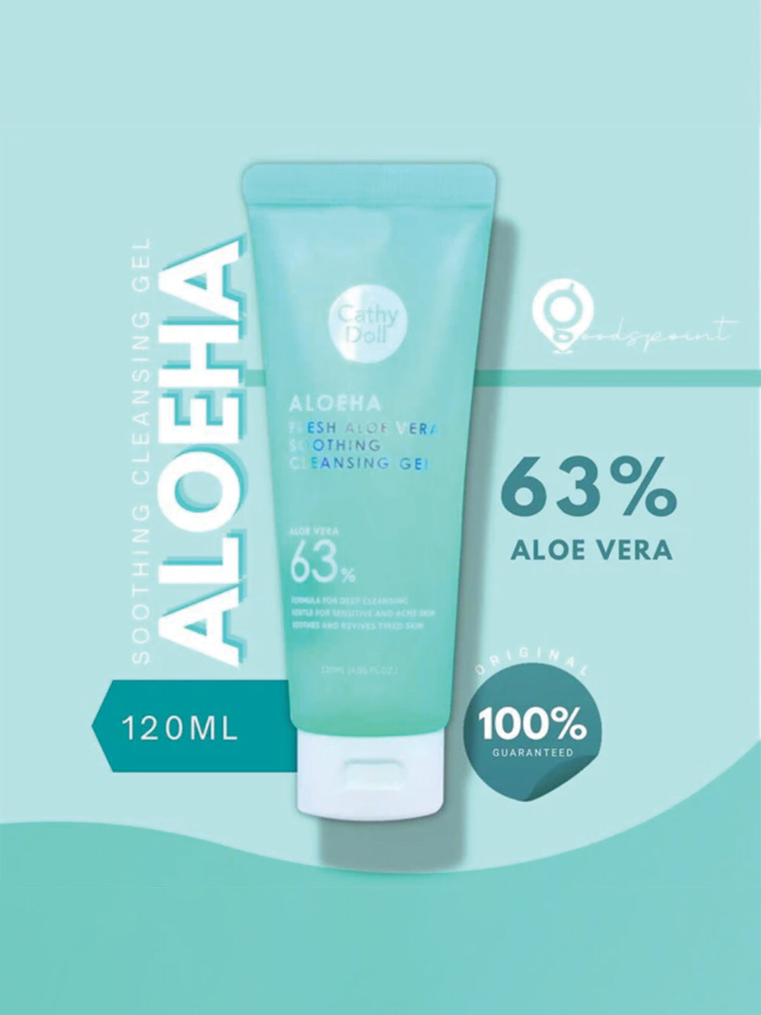 CATHY DOLL FRESH ALOEVERA SOOTHING CLEANSING GEL 120ML