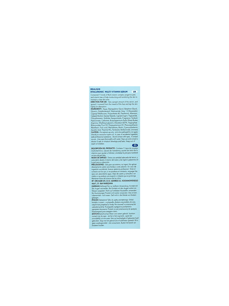 Realigin Hyaluronic Multi Vitamin Serum(30ml)