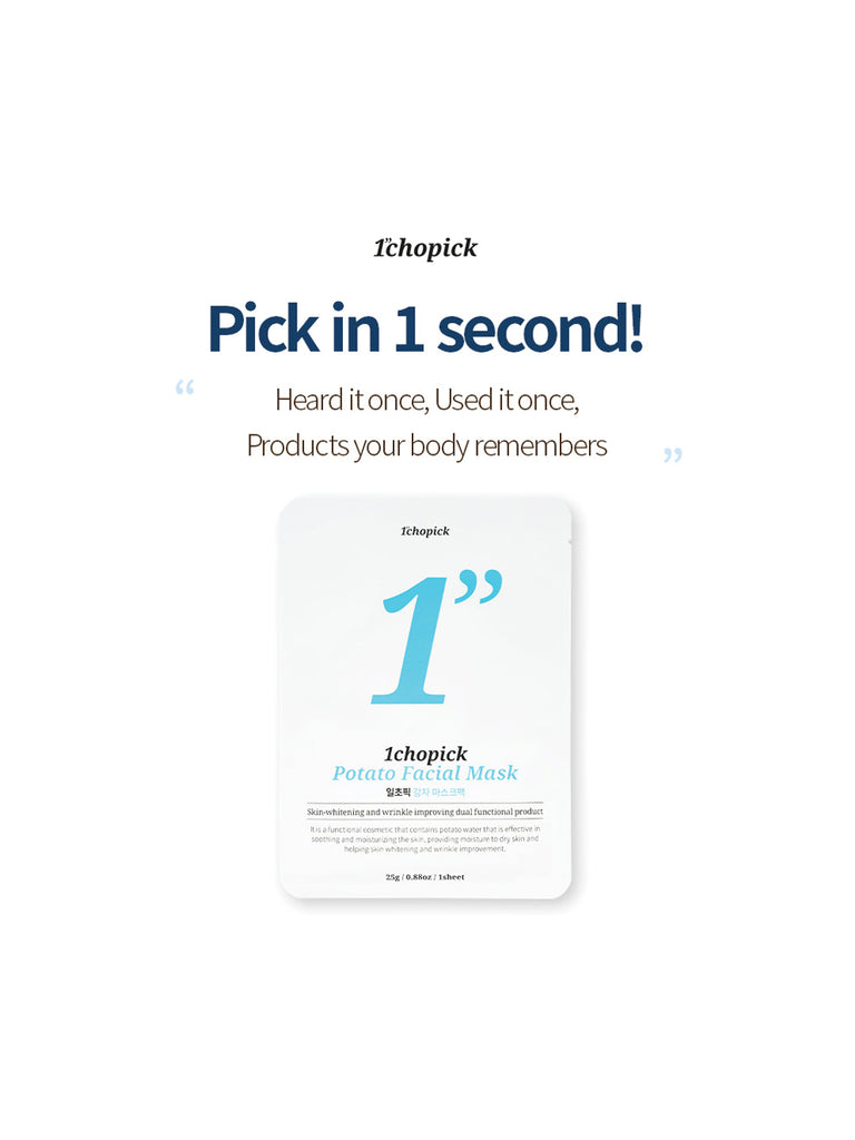 1CHOPICK POTATO FACIAL MASK 125G (25GX5 SHEETS)