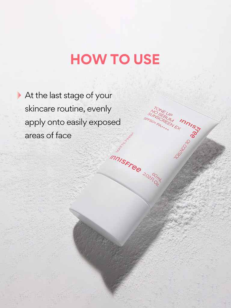 Innisfree tone up no sebum sunscreen - 60 ml