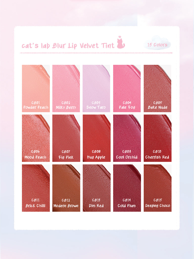 Cat's lab BLUR LIP VELVET TINT CB01 Powder Peach
