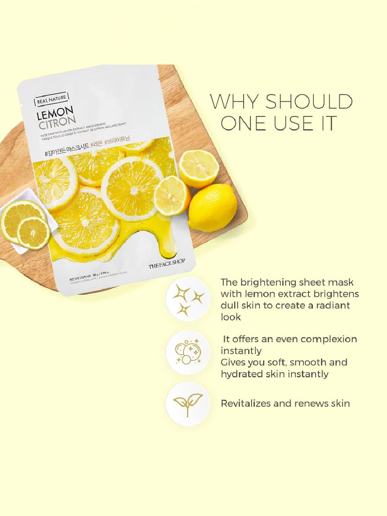 The Face Shop Real Nature Lemon Masksheet