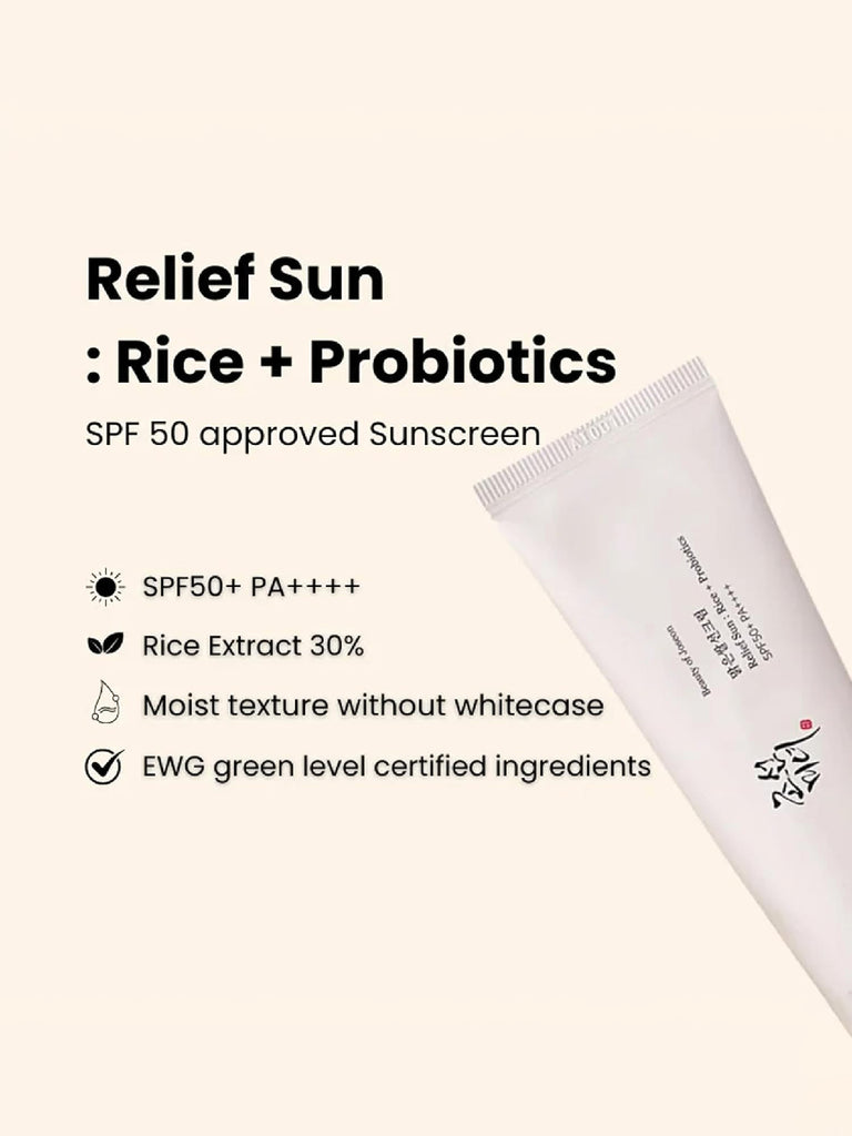 BEAUTY OF JOSEON RELIEF SUN RICE +PROBIOTICS SPF 10 ML