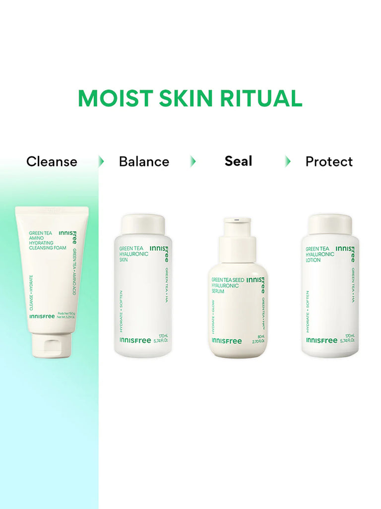 Innisfree Green Tea Hydrating Amino Acid Foam Cleanser 150 gm