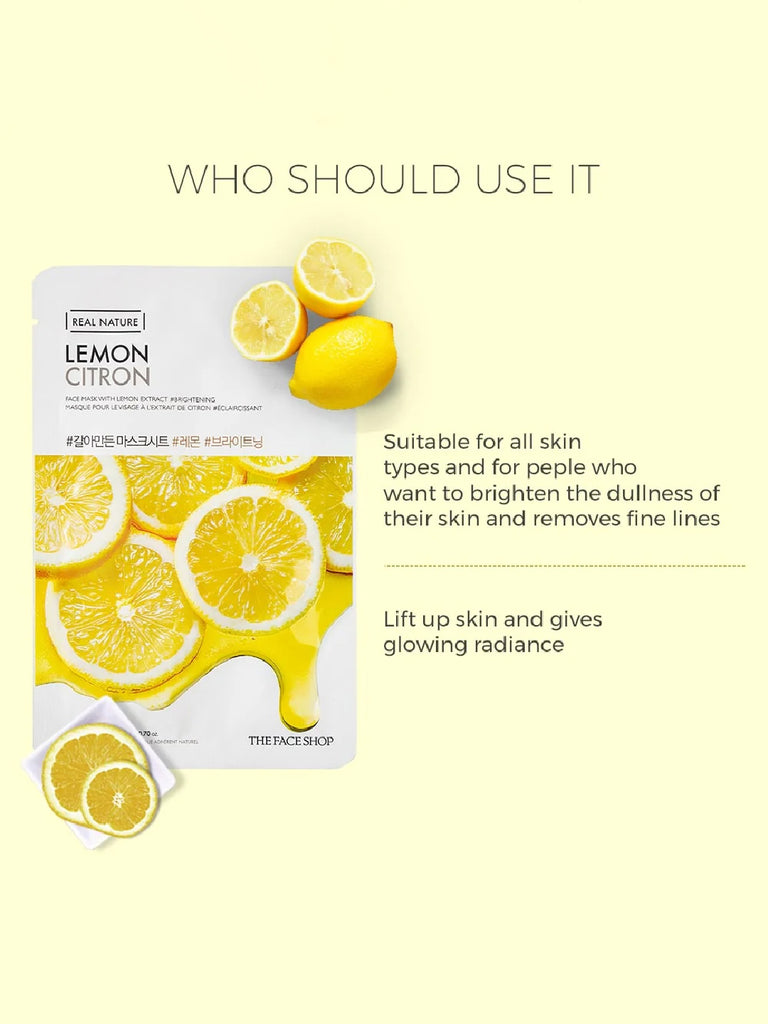 The Face Shop Real Nature Lemon Masksheet
