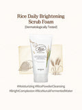 SKINFOOD Rice Daily Brightening Scrub Foam for Helps to Clear & Brighten Skin- Unisex (150g)