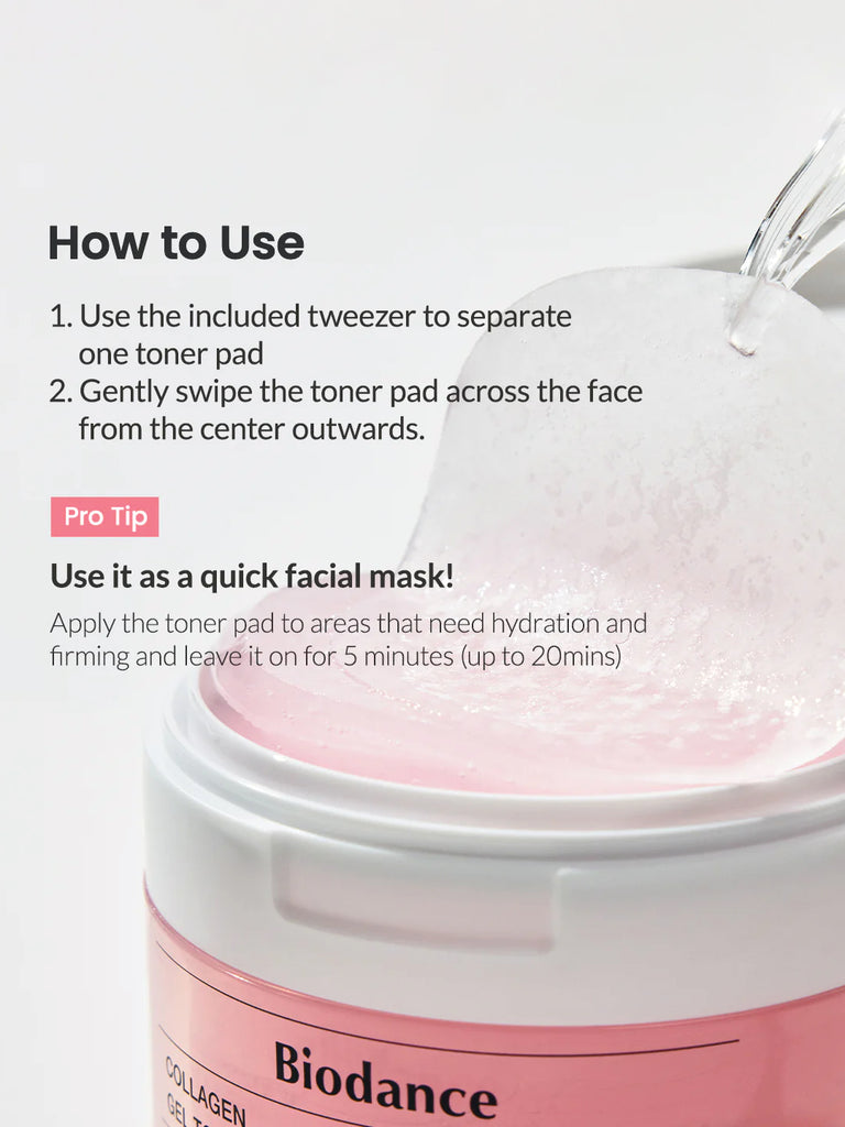 Biodance Collagen Gel Toner Pads 60Pads