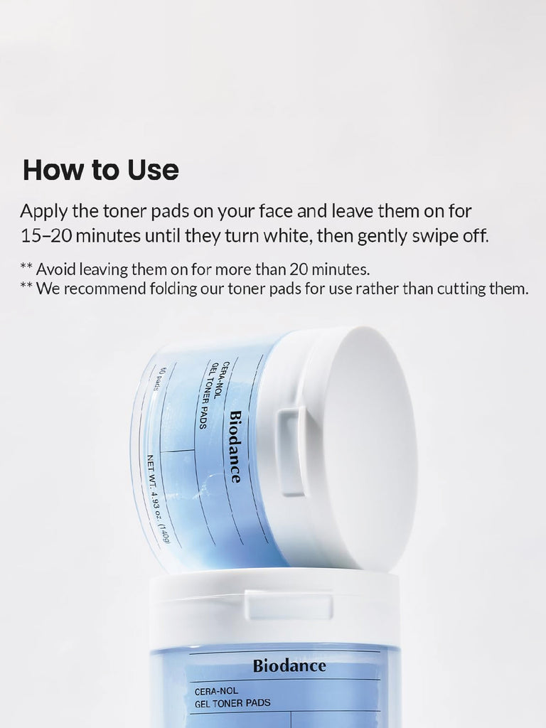 Biodance Cera-nol Gel Toner Pads 60Pads