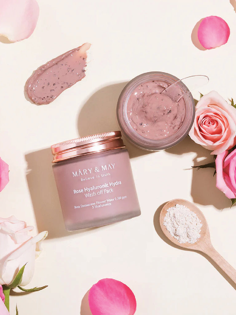 Mary&May Rose Hyaluronic Hydra Wash off Pack 125g