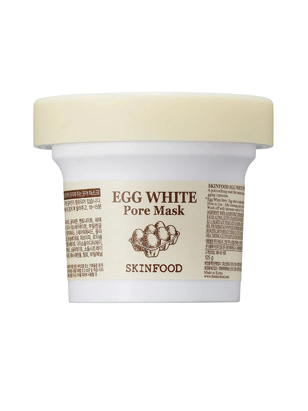 SKINFOOD Egg White Pore Mask for Remove pore-clogging oil from Skin - Unisex (100ml)