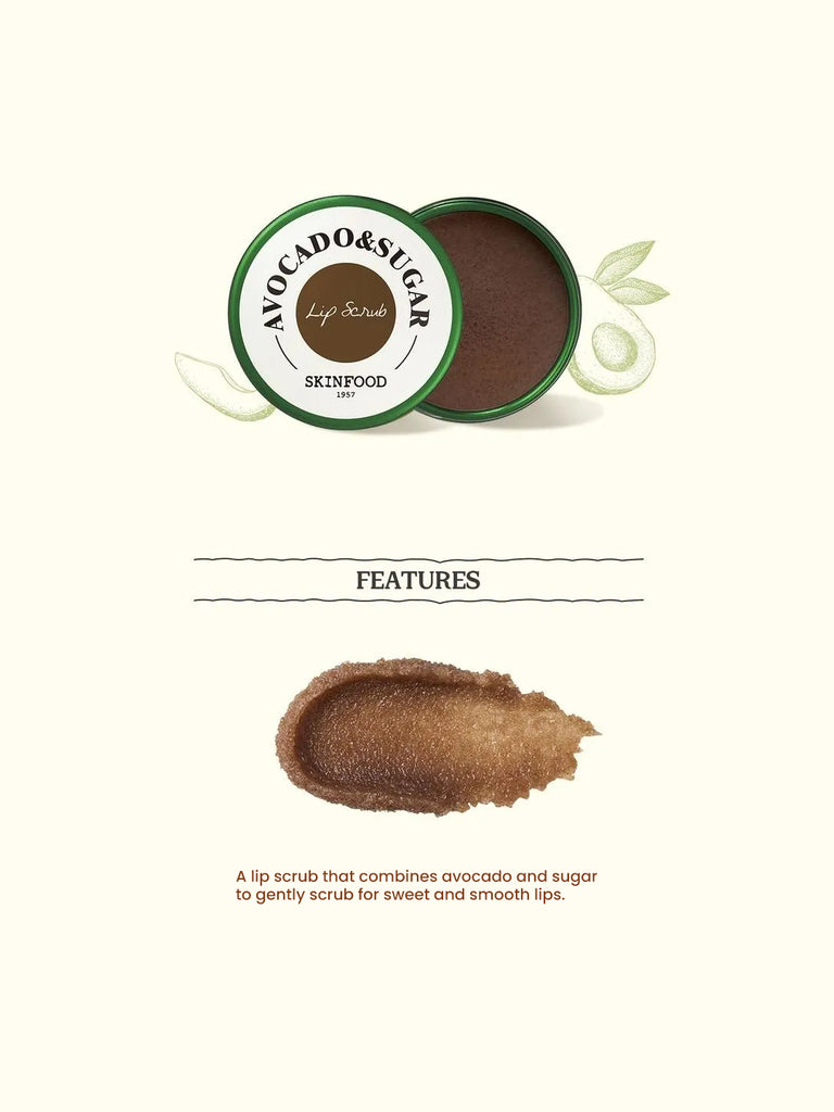 AVOCADO & SUGAR LIP SCRUB(12g)