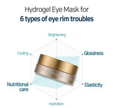 PETITfÉE GOLD HYDROGEL EYE PATCH for Puffy Eyes, Under-eye Wrinkles & Dry Under-eye Skin. PACK OF 60 (30 Pairs)