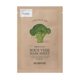 SKINFOOD BROCCOLI SOUS VIDE MASK SHEET 22g : Restore skin's vitality and moisture