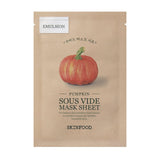 SKINFOOD PUMPKIN SOUS VIDE MASK SHEET 22g :  Smooth and firm skin