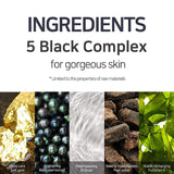 PETITfÉE BLACK PEARL & GOLD HYDROGEL SHEET MASK for Oily Skin, Sebum Control, Dark Spots and Brightening. PACK OF 5, 160 g