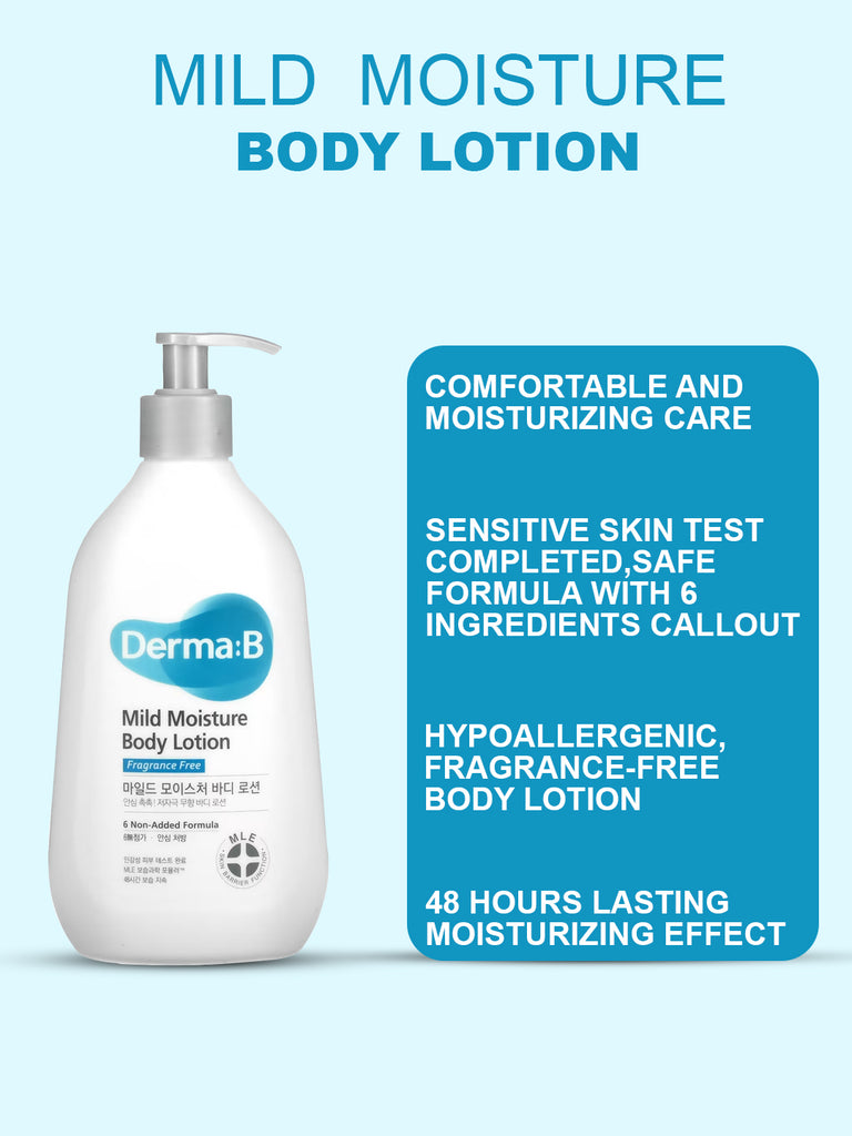 Derma-B Mild Moisture Body Lotion 400ml