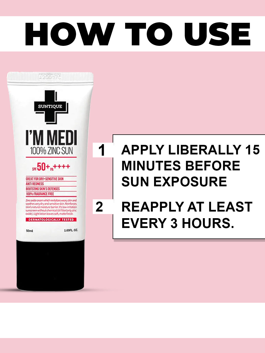 Suntique I'M MEDI ZINC 100% SUN (50ml)