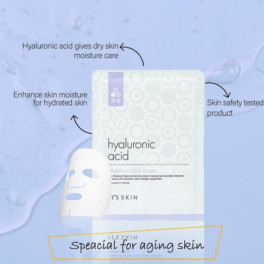 Benefits of It's Skin Hyaluronic Acid Moisture Mask Sheet (set of 5)