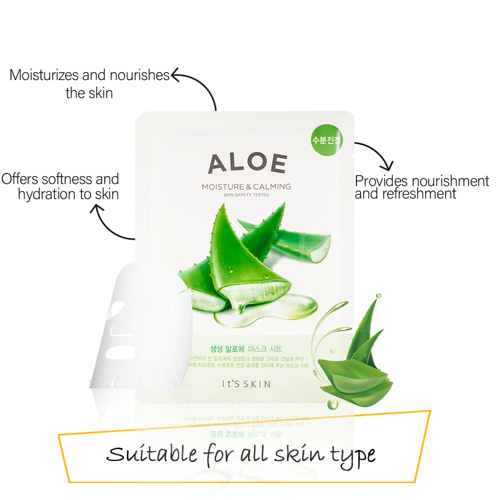 Benefits of It's Skin The Fresh Mask Sheet-Aloe