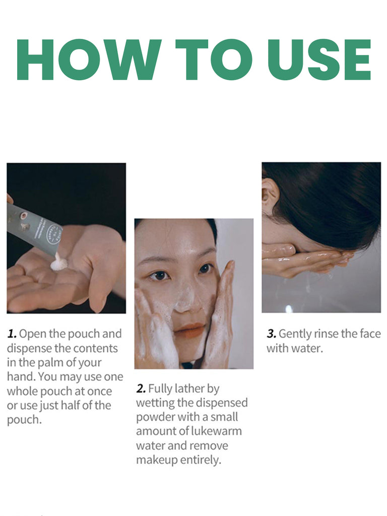 JUICE TO CLEANSE Powder Wash For Sensitive skin Unisex (30 Packet 1.2g each)