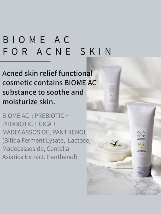 Juice to Cleanse biome ac foam cleanser 150g : Oily and acne-prone skin
