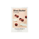 MISSHA Airy Fit Sheet Mask (Shea Butter) For Dry Skin and Moisturise Unisex (19g Each)