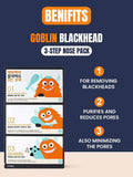 A'PIEU Goblin Blackhead 3-Step Nose Pack For Blackheads Clearing Pore Closing 10g