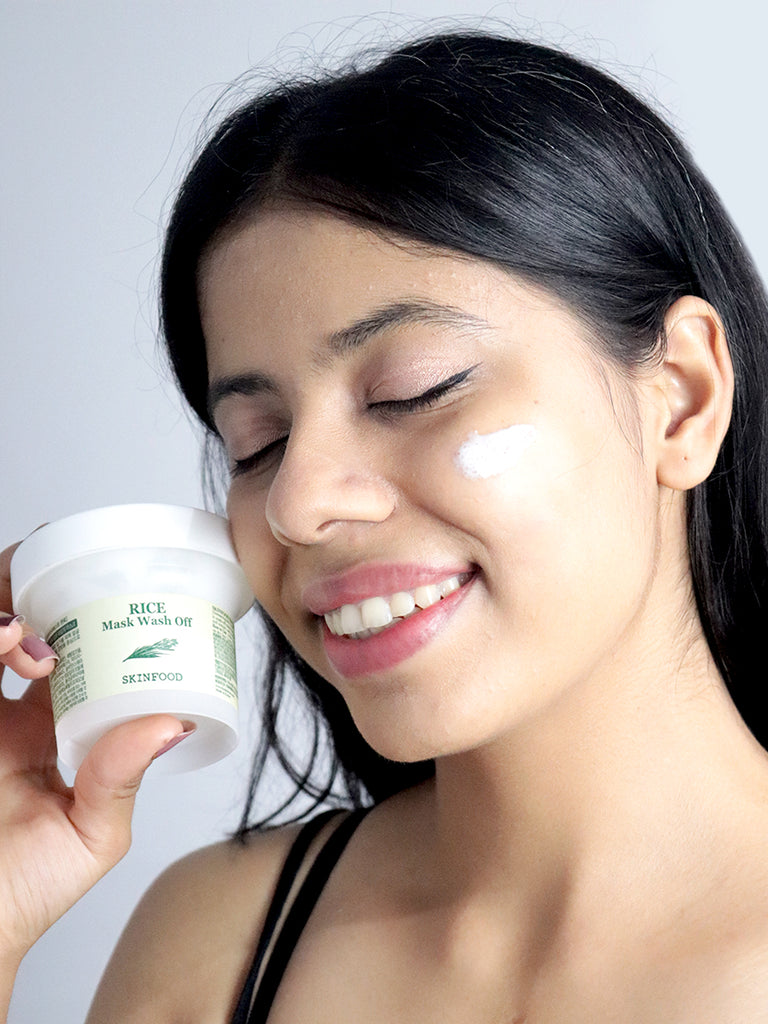 SKINFOOD Rice Mask Wash Off for Brightening and Softening Skin- Unisex (100 g)