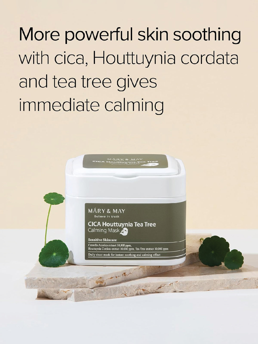 Mary&May Cica Houttuynia Tea Tree Calming Mask 30EA