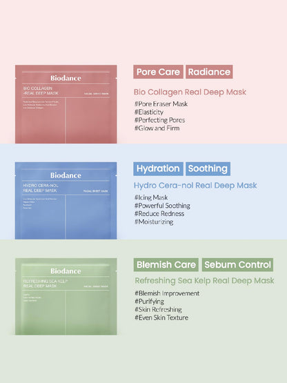 [Biodance] Hydro Cera-nol Real Deep Mask 1Box (34g*4ea)