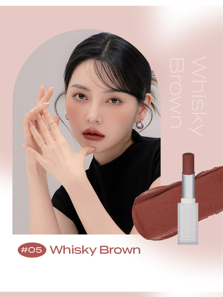 B.O.M - Cloud Blur Lipstick Whisky Brown – view 2