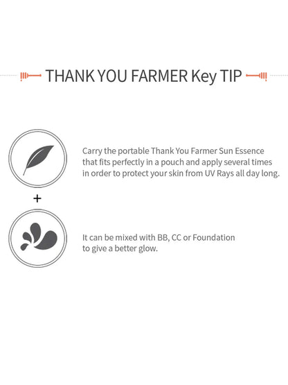 Thank you farmer Sun Project Shimmer Sun Essence SPF30 PA++