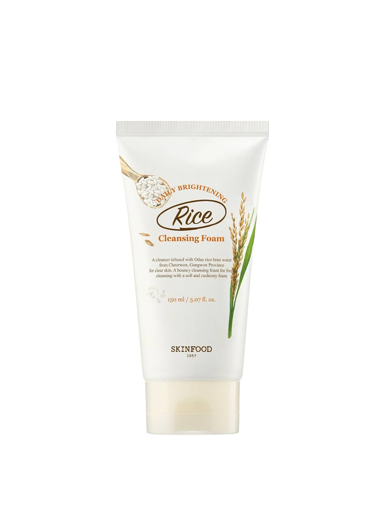 SKINFOOD Rice Daily Brightening Cleansing Foam : Removes impurities and cleanses