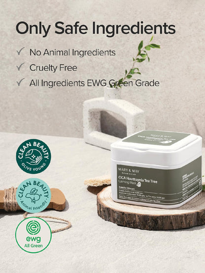 Mary&May Cica Houttuynia Tea Tree Calming Mask 30EA