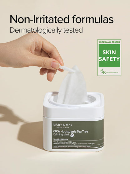 Mary&May Cica Houttuynia Tea Tree Calming Mask 30EA
