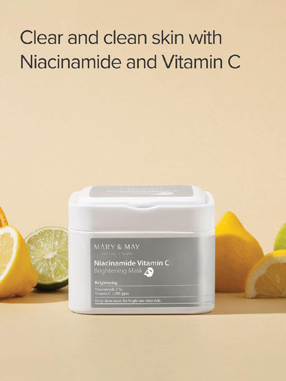 Mary&May Niacinamide Vitamin C Brightening Mask 30 EA
