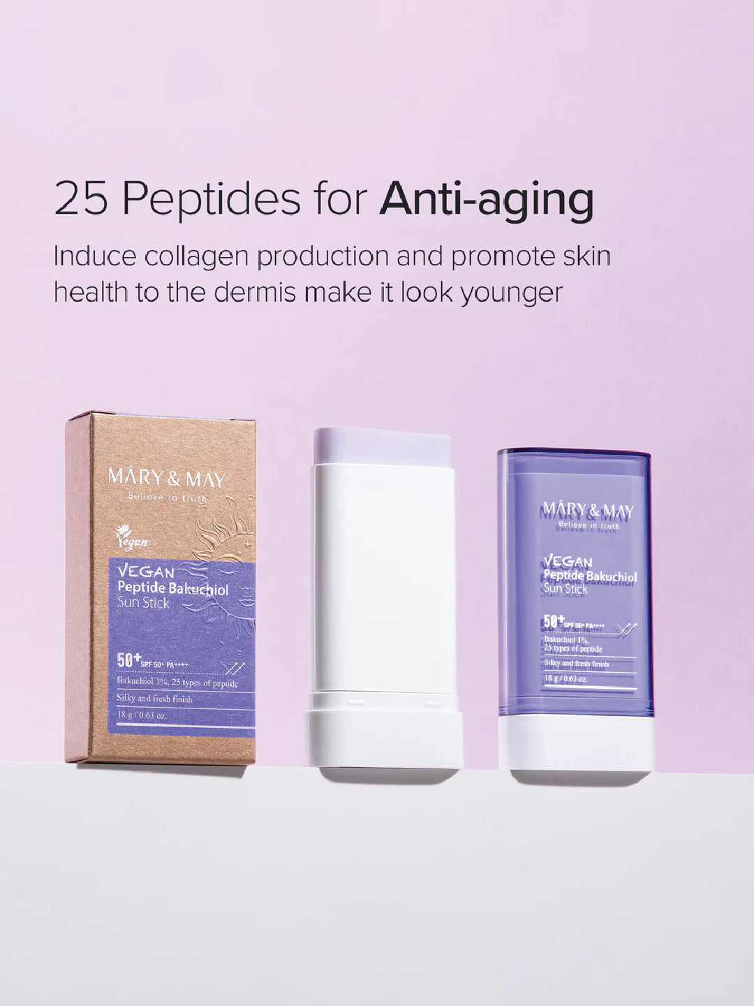 Mary&May Vegan Peptide Bakuchiol Sun Stick SPF50+