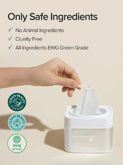 Mary&May Niacinamide Vitamin C Brightening Mask 30 EA