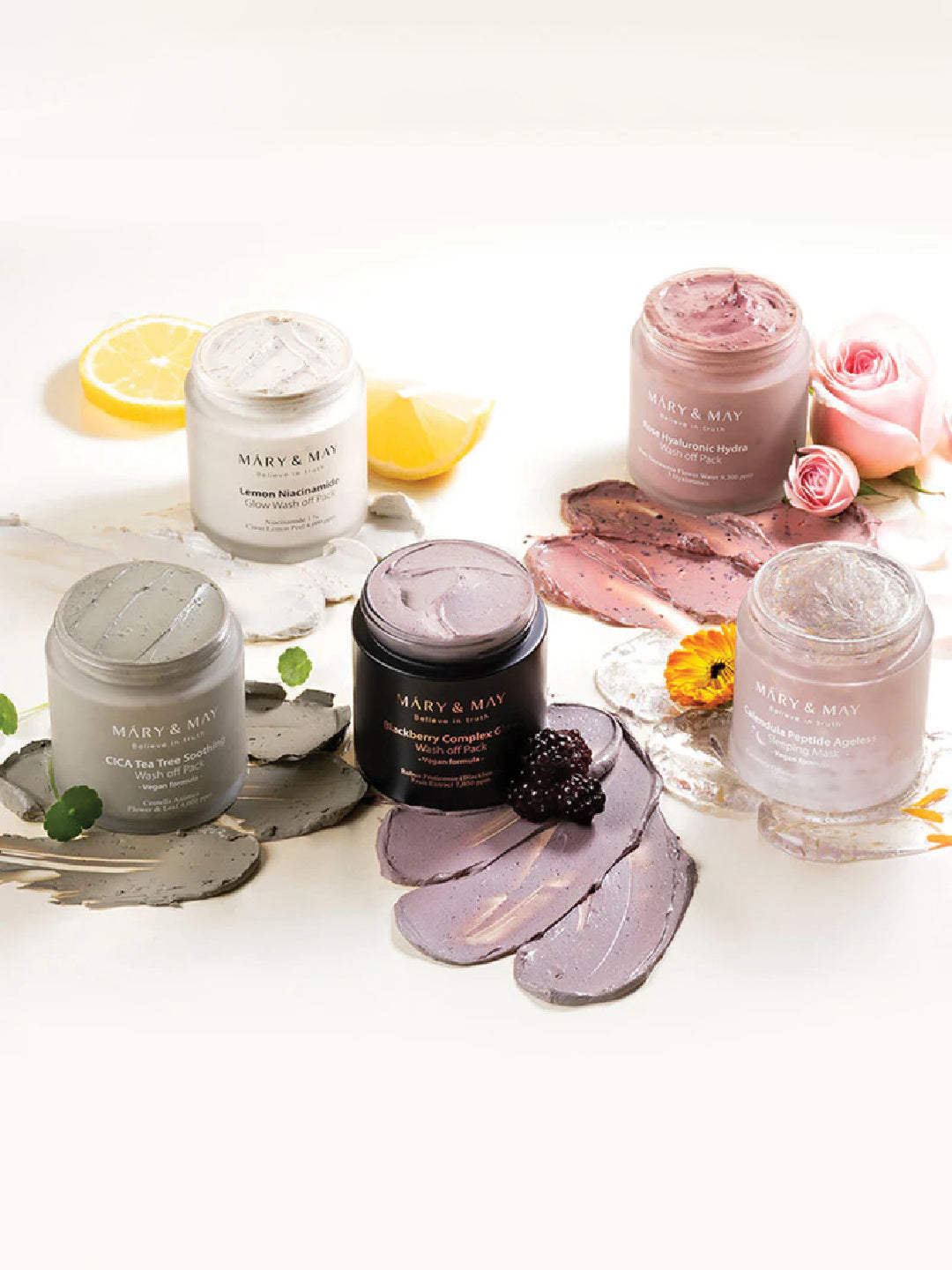 Mary&May Blackberry complex Glow Washoff Pack 125g