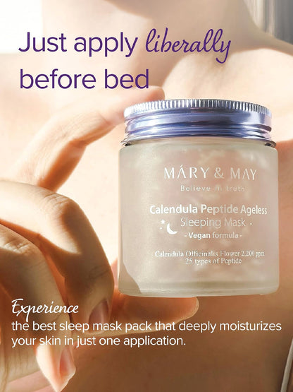 Mary&May Calendula Peptide Ageless Sleeping Mask 110 g