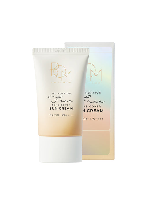 B.O.M FOUNDATION FREE TONE COVER SUN CREAM SPF50+PA+++++