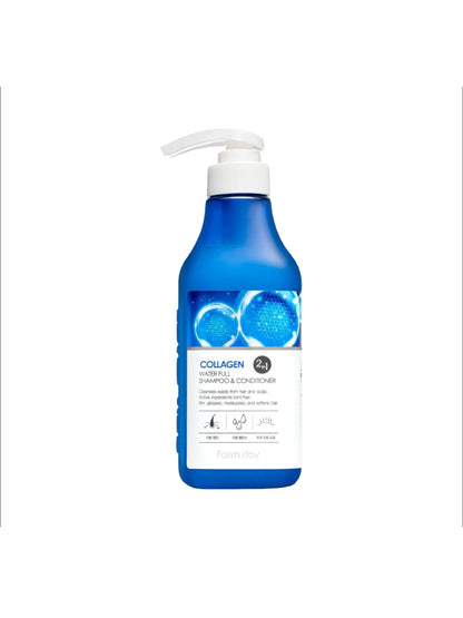 FARMSTAY Collagen Water Full Shampoo & Conditioner 530 ML