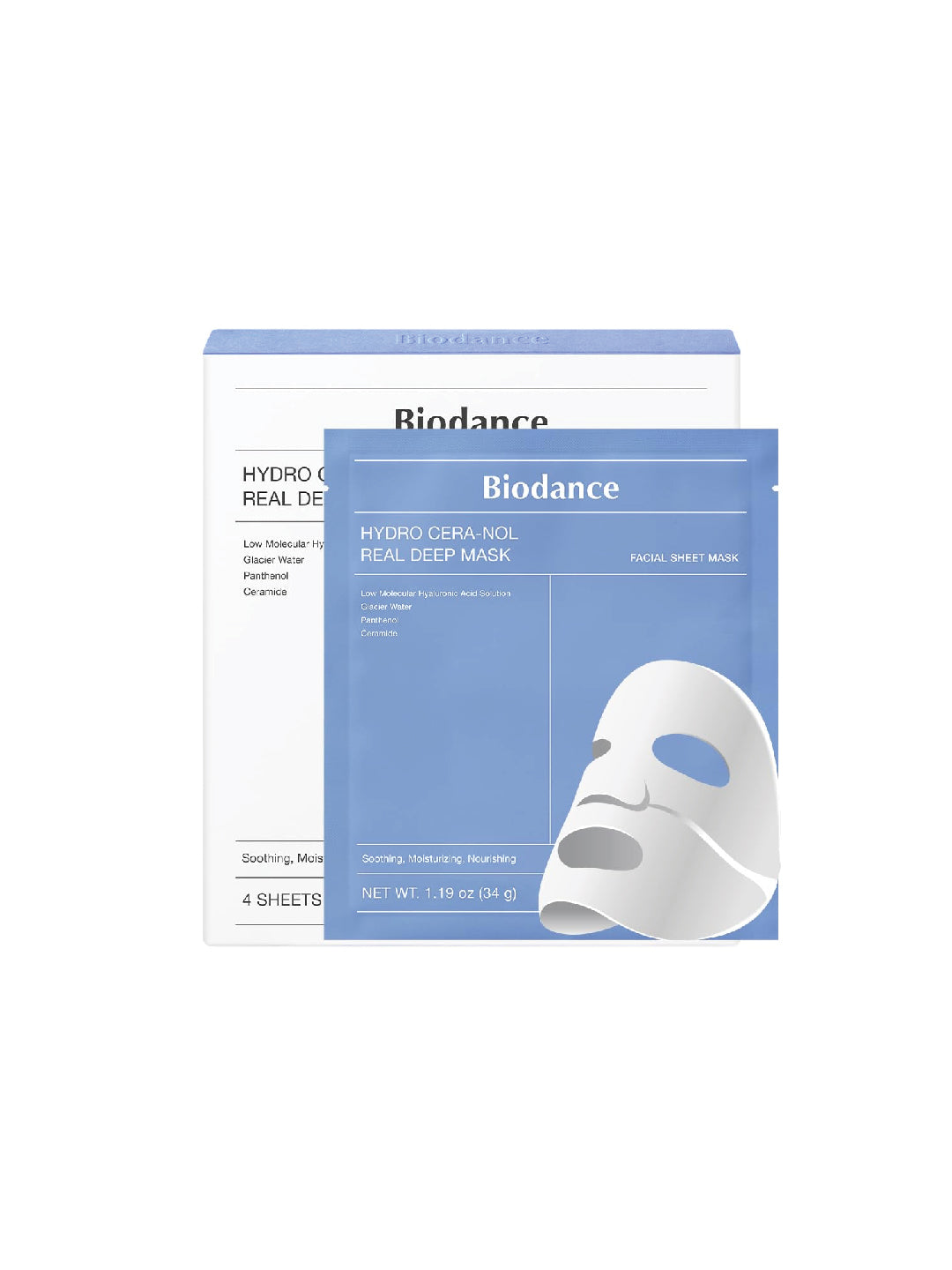[Biodance] Hydro Cera-nol Real Deep Mask 1Box (34g*4ea)