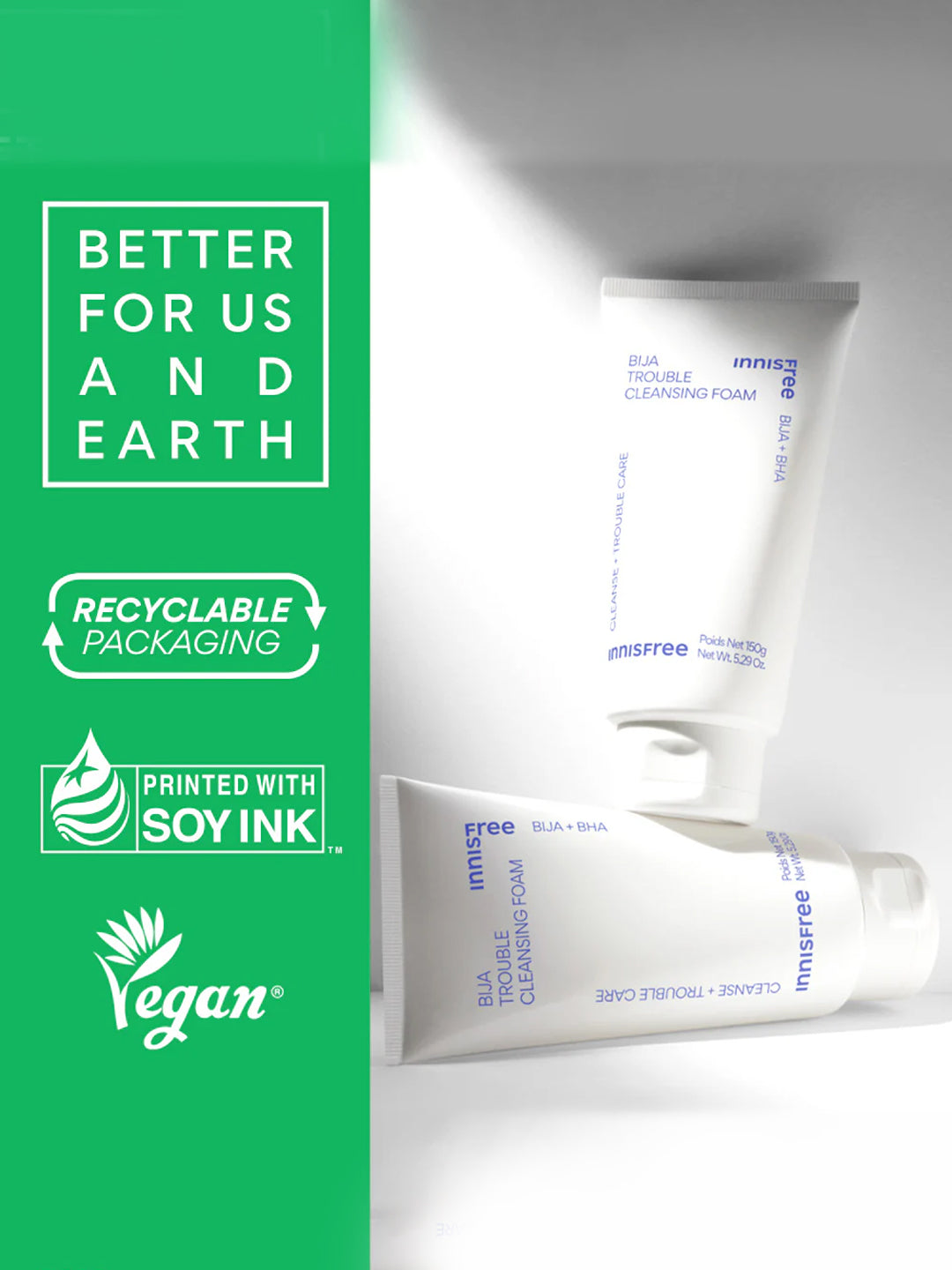 Innisfree Bija Trouble Foaming Face Wash 150gm