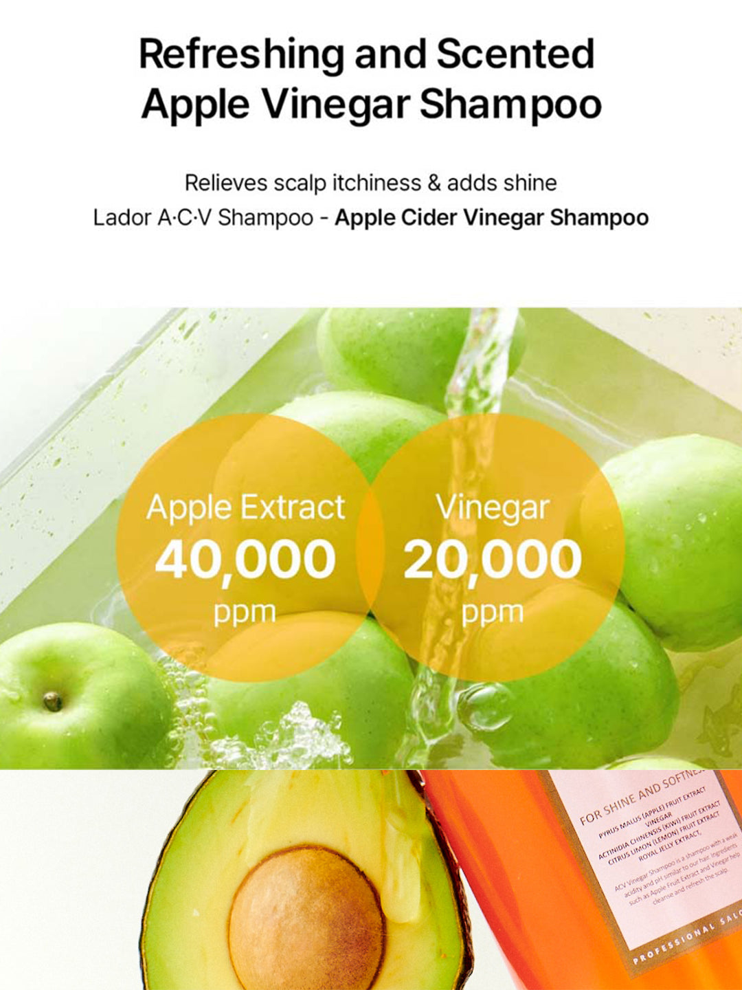 Lador ACV Vinegar Shampoo - 430ml