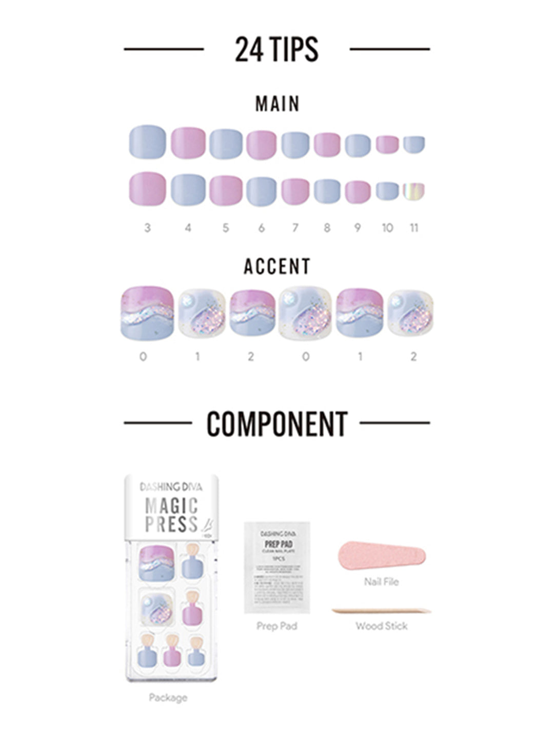 DASHING DIVA MAGICPRESS Purple Fantasy