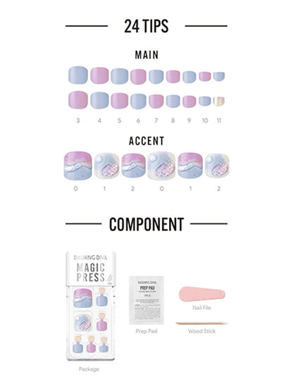 DASHING DIVA MAGICPRESS Purple Fantasy