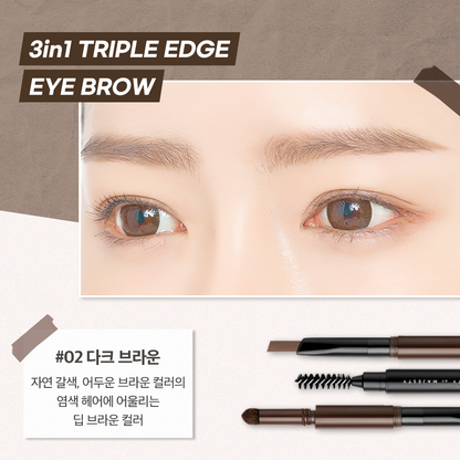 B.O.M 3IN1 TRIPLE EDGE EYEBROW