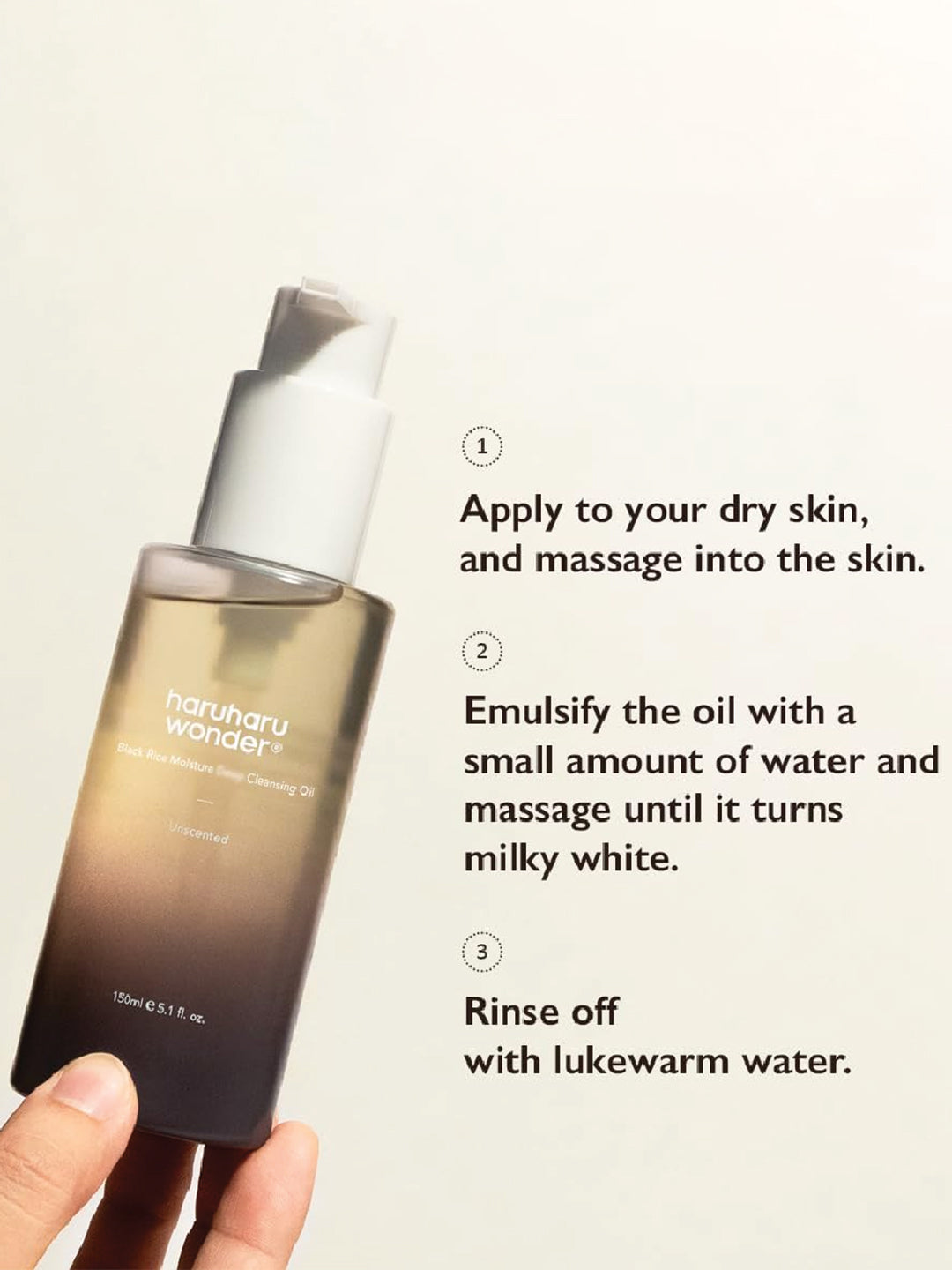 HaruHaru Wonder Black Rice Moisture Deep Cleansing Oil Unscented 150ml