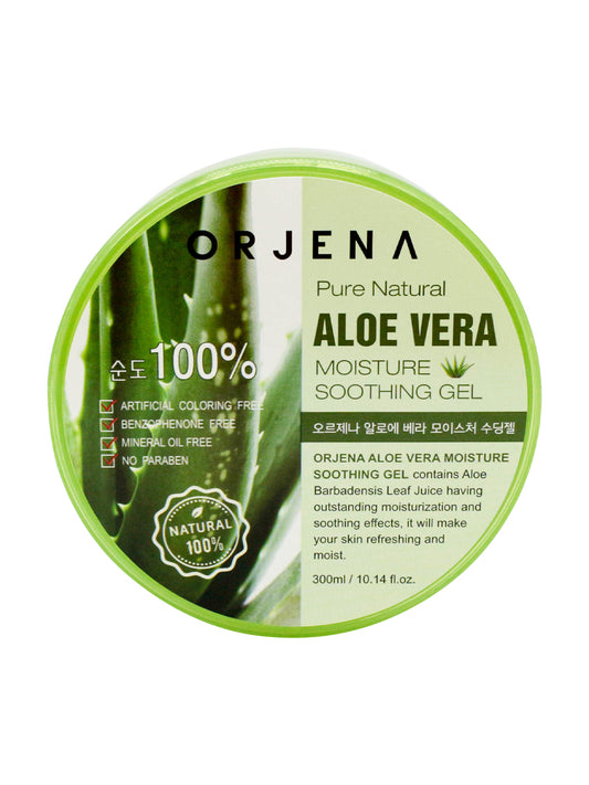 ORJENA ALOE 100% SOOTHING GEL 300ML| Aloe Gel for Intense Moisturisation | Korean Skincare |